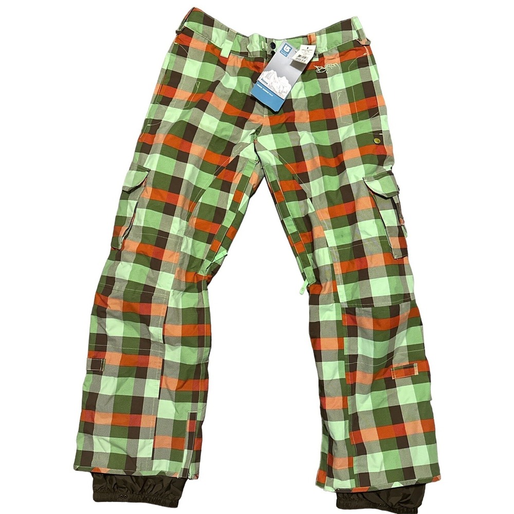 Burton Stow Cargo Womens Plaid Stow Cargo Pants New With Tags Size L